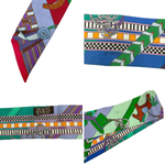 Load image into Gallery viewer, 【中古】エルメス HERMES ツイリー スカーフ スリム 馬勒とチャーム 箱付き マルチカラー i0627aq02992
