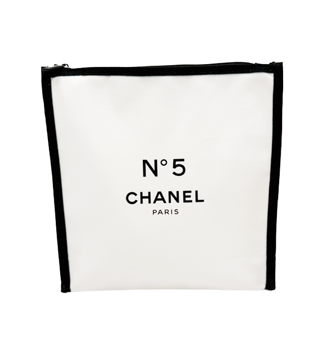 中古】シャネル CHANEL ノベルティ ポーチ ロゴデザイン ブラック
