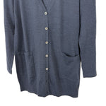 将图片加载到图库查看器，【中古】スキャパ SCAPA カーディガン 長袖 Vネック シンプル ウール ネイビー 紺 i0807n0213
