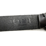 Load image into Gallery viewer, 【中古】BEAMS ビームス 本革 レザーベルト ブラック 黒 日本製 シルバーバックル i0731wq0131

