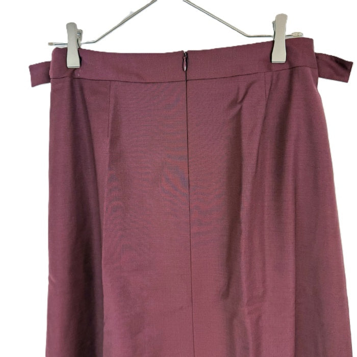 【中古】セオリーリュクス Theory luxe スカート ひざ丈 台形 未使用 ワインレッド i0703n0025