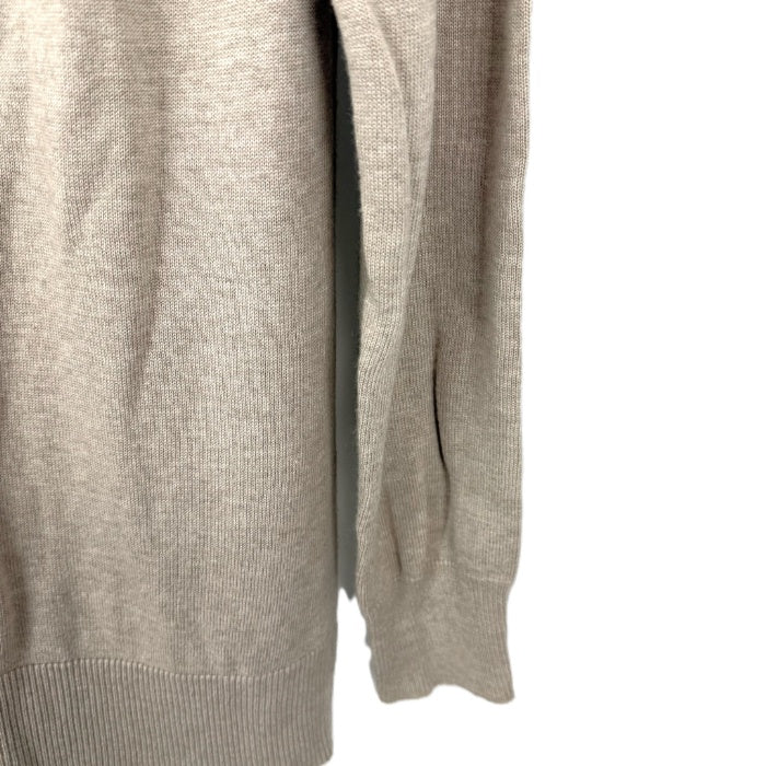 【中古】セオリー Theory カーディガン 長袖 Vネック コットン レーヨン シンプル ベージュ i0807n0164