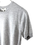 将图片加载到图库查看器，【中古】エポカ EPOCA クルーネック半袖ニット 薄手 透け感 シンプル ライト杢グレー i0818n0068
