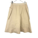 Load image into Gallery viewer, 【中古】ドゥロワー Drawer スカート 台形 ひざ丈 パッチポケット シンプル コットン ベージュ i0624h00621
