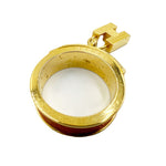 Load image into Gallery viewer, 【中古】エルメス HERMES スカーフリング  ケリー カデナチャーム レザー×ゴールド金具 オレンジ i0810oq018115
