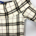 将图片加载到图库查看器，【中古】バーバリー BURBERRY オフショルダーカットソー 五分袖 チェック Burberrys ホワイト系 白 h0625aq01112
