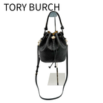 画像をギャラリービューアに読み込む, 【中古】トリーバーチ TORY BURCH Tモノグラム 2WAY バケットバッグ j0729pq001124
