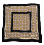 将图片加载到图库查看器，【中古】Yves Saint Laurent イヴサンローラン スカーフ シルク ネイビー系 チェック柄 スクエア 大判 レディ i0810oq0102
