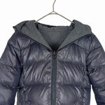 将图片加载到图库查看器，【中古】La TOTALITÉ ラ トータリテ ダウンジャケット リバーシブル グレー ウール i0410wq0094
