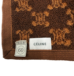 将图片加载到图库查看器，【中古】CELINE セリーヌ タオルハンカチ マカダム ブラウン 綿100％ レディース j0618lq0175
