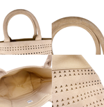 Load image into Gallery viewer, 【中古】Ron Herman ロンハーマン スエード トート ベージュ カットワーク ハンドバッグ i1013tq02023
