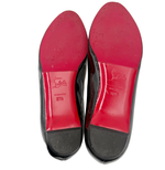 画像をギャラリービューアに読み込む, 【中古】クリスチャンルブタン Christian Louboutin フラットシューズ パンプス 黒 ブラック リボン エナメル j0818h00216
