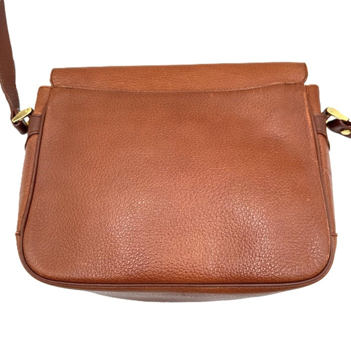 【中古】バーバリー BURBERRY ショルダーバッグ 大 ポシェット レトロ 可愛い ブラウン 茶 i0718aq00938