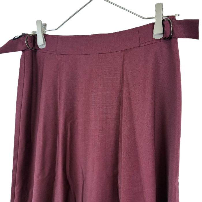 【中古】セオリーリュクス Theory luxe スカート ひざ丈 台形 未使用 ワインレッド i0703n0025