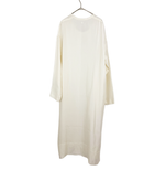 将图片加载到图库查看器，【中古】BLAMINK ブラミンク シルクワンピース ホワイト ロング丈 長袖 レディース 上質素材 j0128n00490
