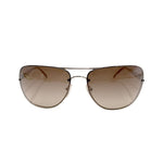 Load image into Gallery viewer, 【中古】プラダ PRADA サングラス ティアドロップ ブラウン グラデーションレンズ ケース付き j0115lq01049
