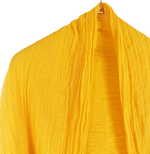 将图片加载到图库查看器，【中古】agnes b. アニエスベー 山吹色 ストール シワ加工 マフラー イエロー 大判 軽量 i0911wq0026
