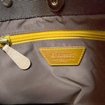 将图片加载到图库查看器，【中古】russet ラシット トートバッグ オレンジ 総柄 ナイロン 軽量 ハンドバッグ i1012oq00617
