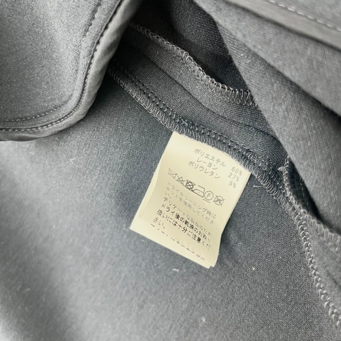 【中古】バーニーズニューヨーク BARNEYS NEW YORK ノーカラーコート ポンチ素材 ネイビー 紺 h0315h005