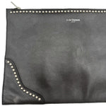 Load image into Gallery viewer, 【中古】ジェイアンドエムデヴィッドソン J＆M DAVIDSON クラッチバッグ スタッズ 薄型 ブラック シルバー i0619wq00116
