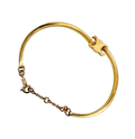 画像をギャラリービューアに読み込む, 【中古】セリーヌ CELINE ブレスレット ゴールド 約17cm レディース  ロゴ j0213aq017231
