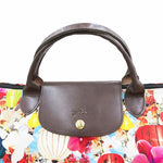 画像をギャラリービューアに読み込む, 【中古】Longchamp ロンシャン ル・プリアージュ トートバッグ アメリカトランス 花柄 マルチカラー i1029pq03070
