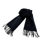 画像をギャラリービューアに読み込む, 【中古】ロペ ROPE マフラー ブラック フリンジ シンプル レディース i1124tq0175
