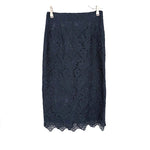 Load image into Gallery viewer, 【中古】アナイ ANAYI 総レースタイトスカート カットワークレース 上品 ネイビー 紺 i0811y0056
