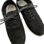 画像をギャラリービューアに読み込む, 【中古】コールハーン COLE HAAN スニーカー スエード パンチング オックスフォード風 軽量 ブラック 黒 i0717n00414
