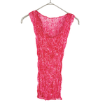 Load image into Gallery viewer, 【中古】イッセイミヤケ フェット ISSEY MIYAKE FETE プリーツ ノースリーブ カットソー ピンク i1013tq00215
