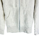 将图片加载到图库查看器，【中古】Drawer ドゥロワー パーカー ライトグレー 裏起毛 ジップアップ コットン100％ i1031h0025
