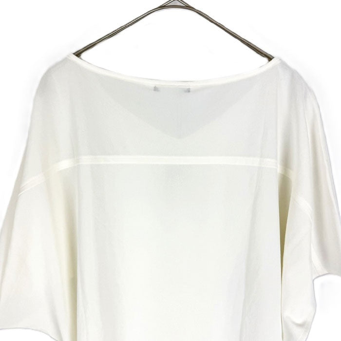 【中古】セオリーリュクス theory luxe カットソー 半袖 透け感 とろみ素材 オフホワイト 白 i0904n0047