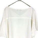 将图片加载到图库查看器，【中古】セオリーリュクス theory luxe カットソー 半袖 透け感 とろみ素材 オフホワイト 白 i0904n0047
