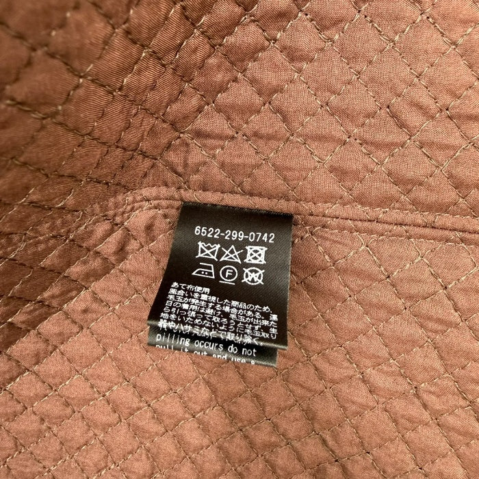 【中古】Drawer ドゥロワー ノーカラーロングジレ ブラウン ベスト ウール混 シンプル 上品 大人コーデ i0818o00235