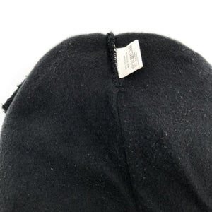 【中古】フクシン ニット帽 ビーニー シンプル フリース 2way ブラック 黒 h0122m0050