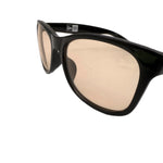 Load image into Gallery viewer, 【中古】ニューエラ NEW ERA サングラス 黒縁 黒フレーム ライトブラウンレンズ ブラック 保存袋付き i0619wq0145
