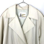 Load image into Gallery viewer, 【中古】ロンドンフォグ LONDONFOG トレンチコート スプリングコート オーバーサイズ 肩パッド クリーム色 g0704k006
