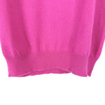 将图片加载到图库查看器，【中古】ドゥロワー Drawer 半袖ニット 14Gカシミヤクルーショートスリーブ ピンク ビビッドカラー i0925i00812
