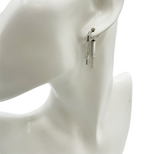 Load image into Gallery viewer, 【中古】GIVENCHY ジバンシィ ロゴ Uロックモチーフ ピアス シルバーカラー i0926aq01375
