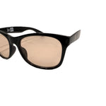 Load image into Gallery viewer, 【中古】ニューエラ NEW ERA サングラス 黒縁 黒フレーム ライトブラウンレンズ ブラック 保存袋付き i0619wq0145
