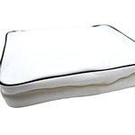 将图片加载到图库查看器，【中古】ドゥロワー Drawer ノベルティトラベルポーチ 大小2個セット パイピング 白 黒 i0501k00510
