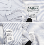 Load image into Gallery viewer, 【中古】エルエルビーン L.L.Bean ボタンダウン ストライプ シャツ ブルー ホワイト コットン j0508a0042
