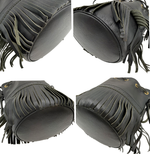 将图片加载到图库查看器，【中古】ジェイアンドエムデヴィッドソンJ&amp;M DAVIDSON  カーニバル ショルダーバッグ フリンジ 巾着 レザー i1029pq01285
