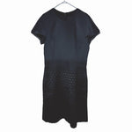 画像をギャラリービューアに読み込む, 【中古】Salvatore Ferragamo フェラガモ ベロア切替 ワンピース ブラック i1207oq009220
