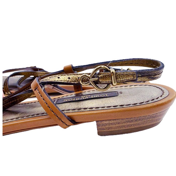 中古】ルイ・ヴィトン Louis Vuitton サンダル フラット シューズ