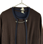 画像をギャラリービューアに読み込む, 【中古】Hermès エルメス アンサンブル リバーシブル ニットカーディガン カシミヤ100％ i1219h00175
