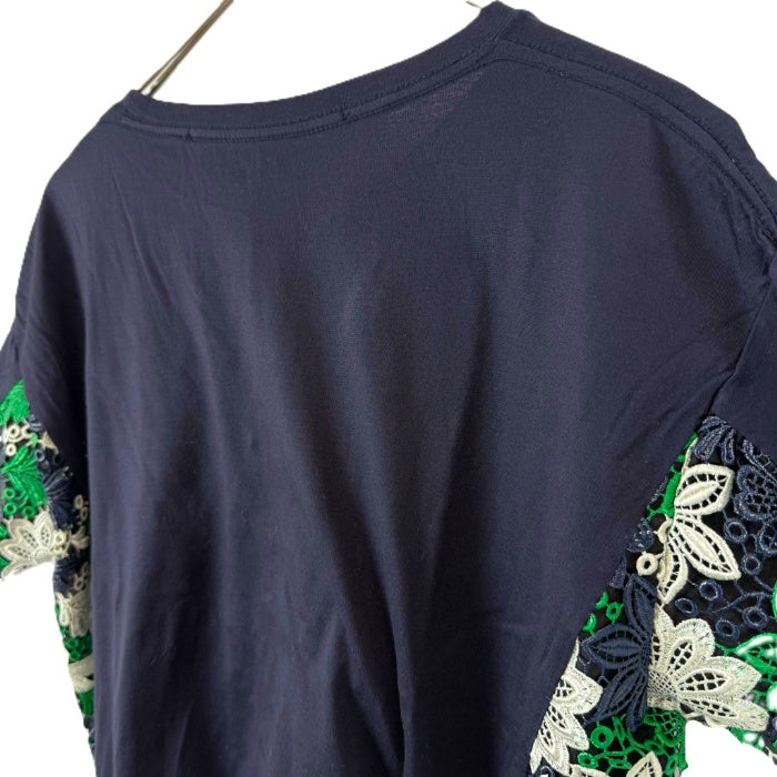 【中古】ミュラーオブヨシオクボ muller of yoshiokubo サイドレースカットソー ネイビー グリーン ホワイト i0807n0043