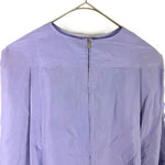 Load image into Gallery viewer, 【中古】ブラミンク BLAMINK コットン ブラウス シャツ ラベンダー パープル 光沢 長袖  上品 きれいめ シルク i0908h00127
