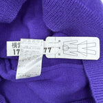 将图片加载到图库查看器，【中古】ドゥロワー Drawer 半袖ニット クルーネックショートスリーブ カシミヤ 無地 パープル 紫 i0925i00612
