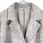 Load image into Gallery viewer, 【中古】セオリーリュクス Theory luxe 総レースジャケット 花 カットワークレース グレージュ i0807n0057
